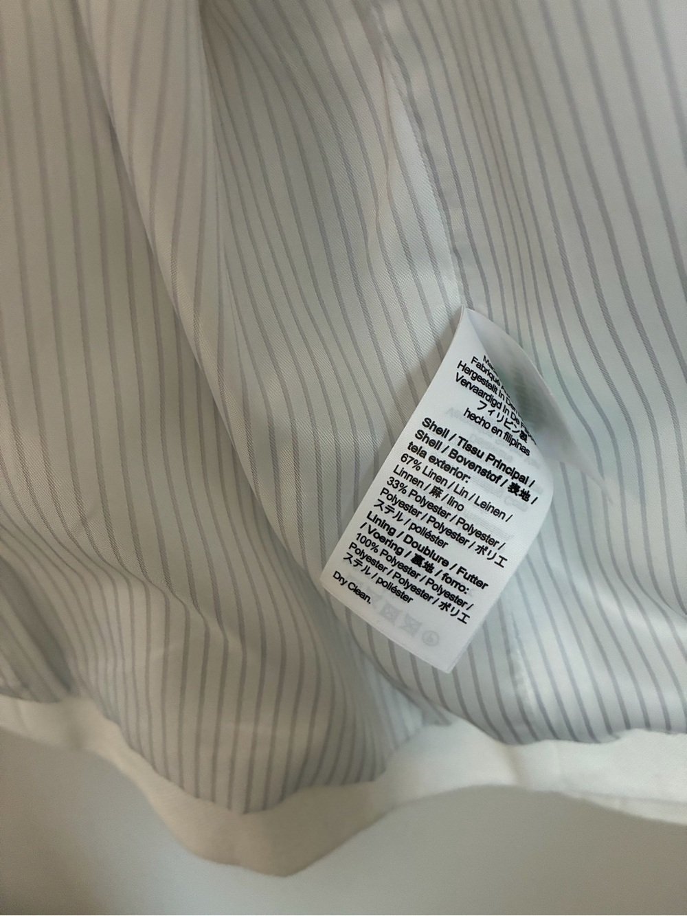 J Crew Parke Blazer Linen Blend White Size 14 - Picture 7 of 8